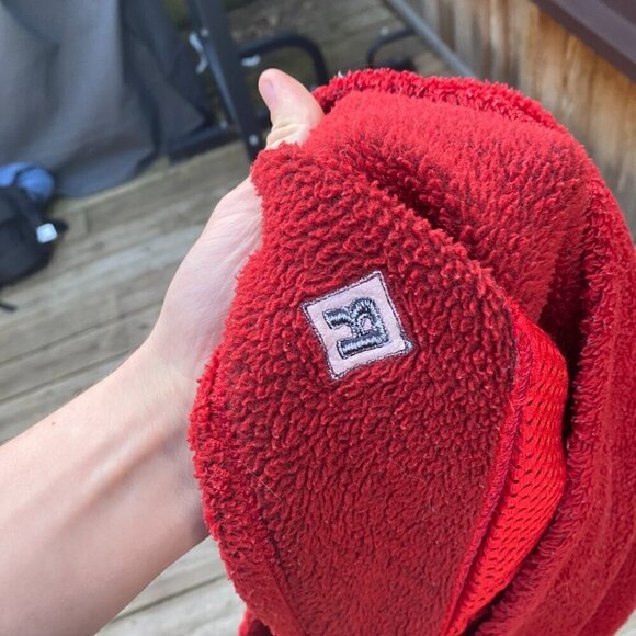 Vintage 2001 Patagonia Polartec Fleece Vest Large Made in USA Red - Picture 12 of 13